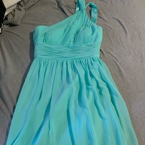 Aqua blue dress